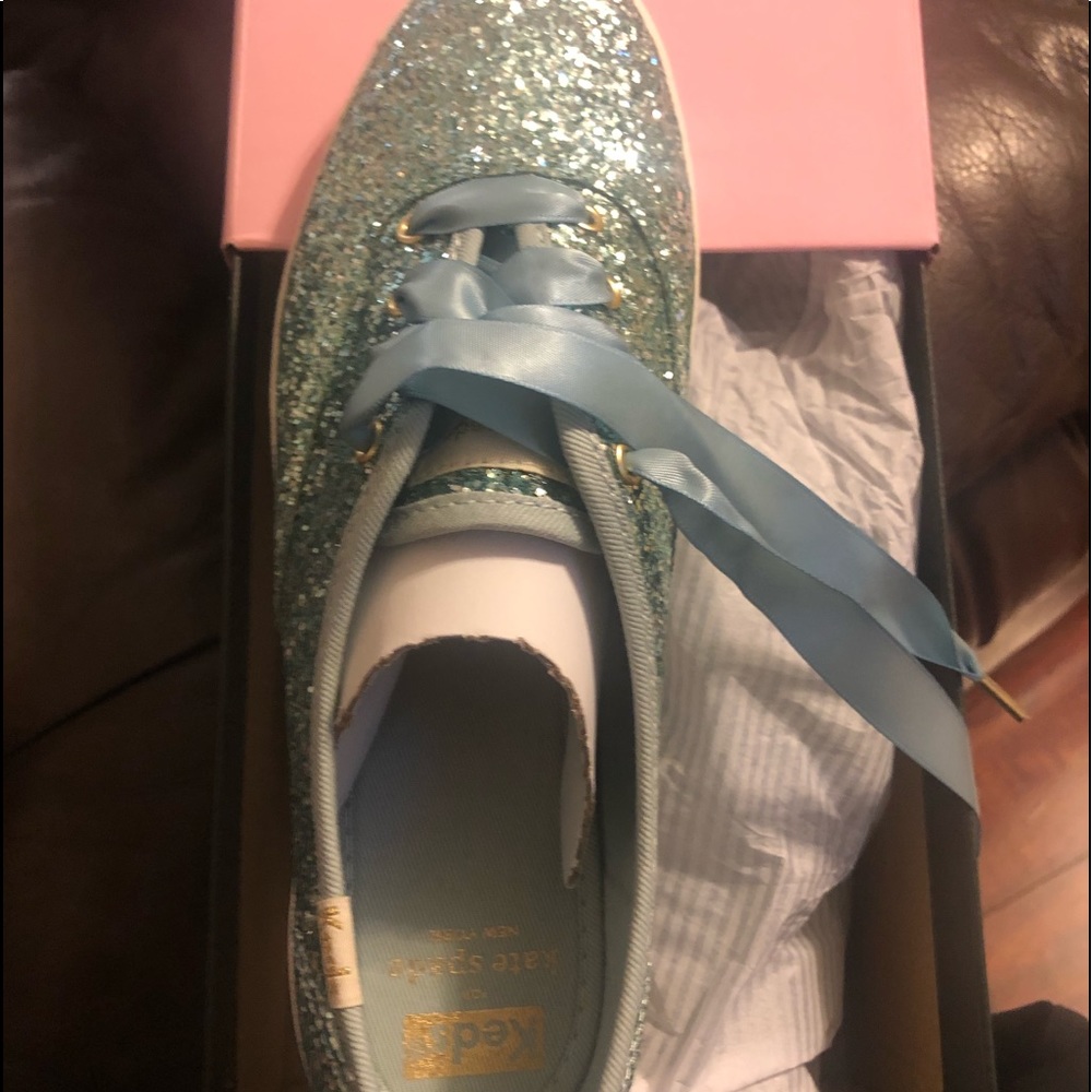 Kate Spade keds champion glitter blue